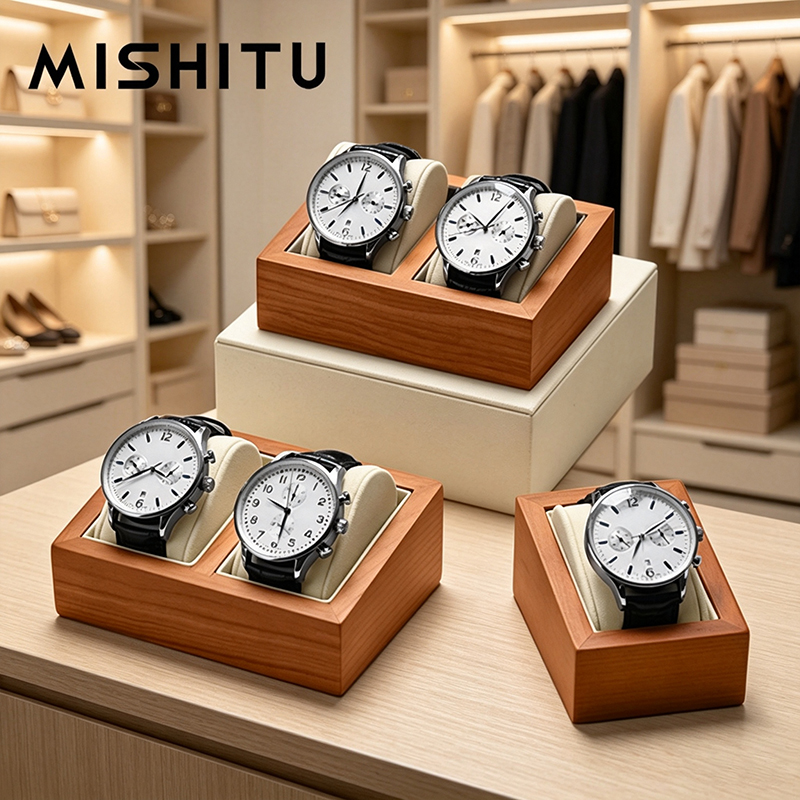 Jewelry Style Watches - MISHITU Solid Wood Watch Storage Box