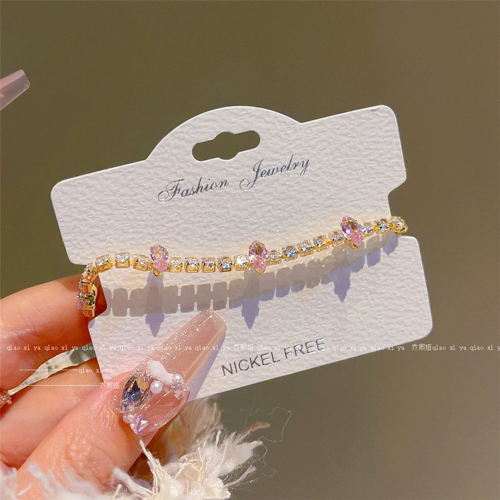 Best Jewelry Watches For Women - Pink Full Diamand Zircon Bracelets Instagram