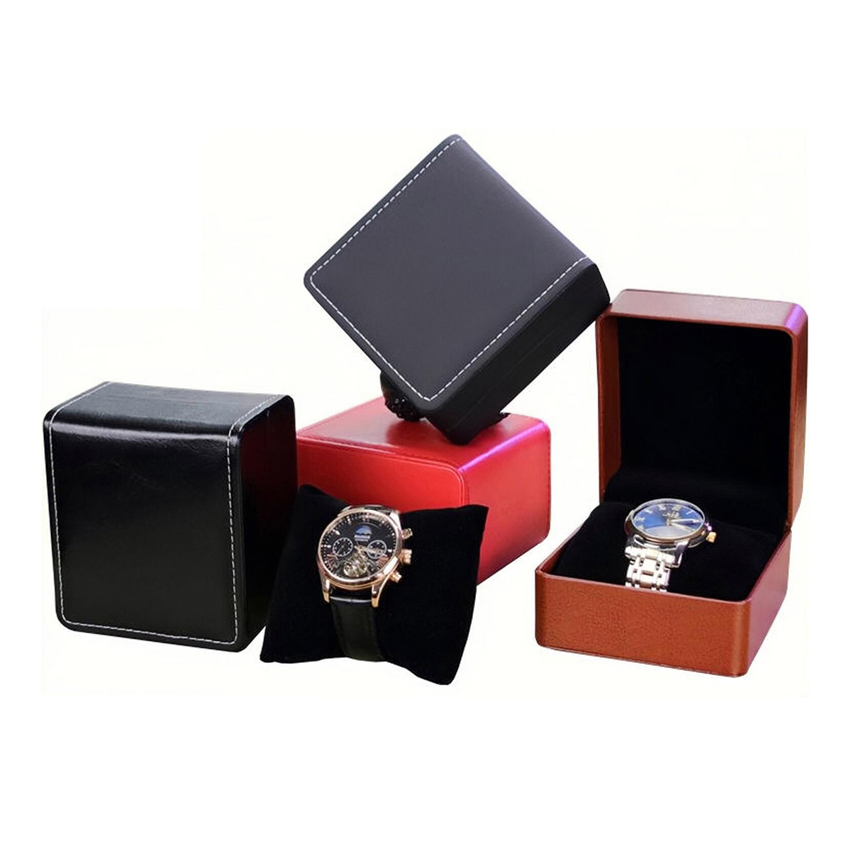 Best Jewelry Watches For Women - Fashion Leather Watch Box Case Holder