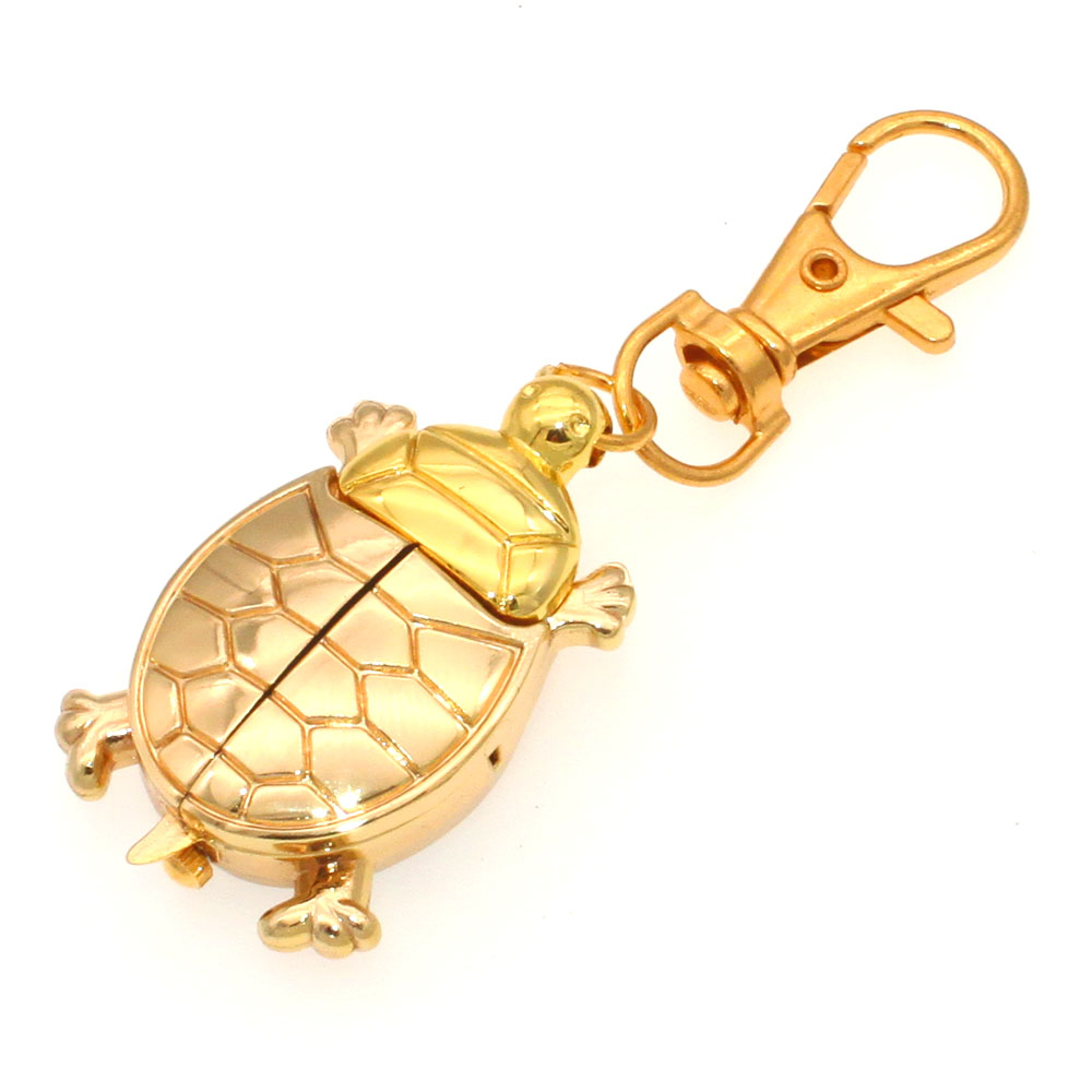 Jewelry Watches For Kids - Quartz Pocket Watch Key Ring Turtle