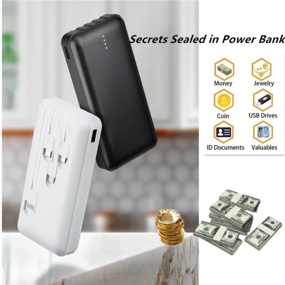 Jewelry Box Watches Bracelets - Portable Power Bank-shaped Storage Box Can