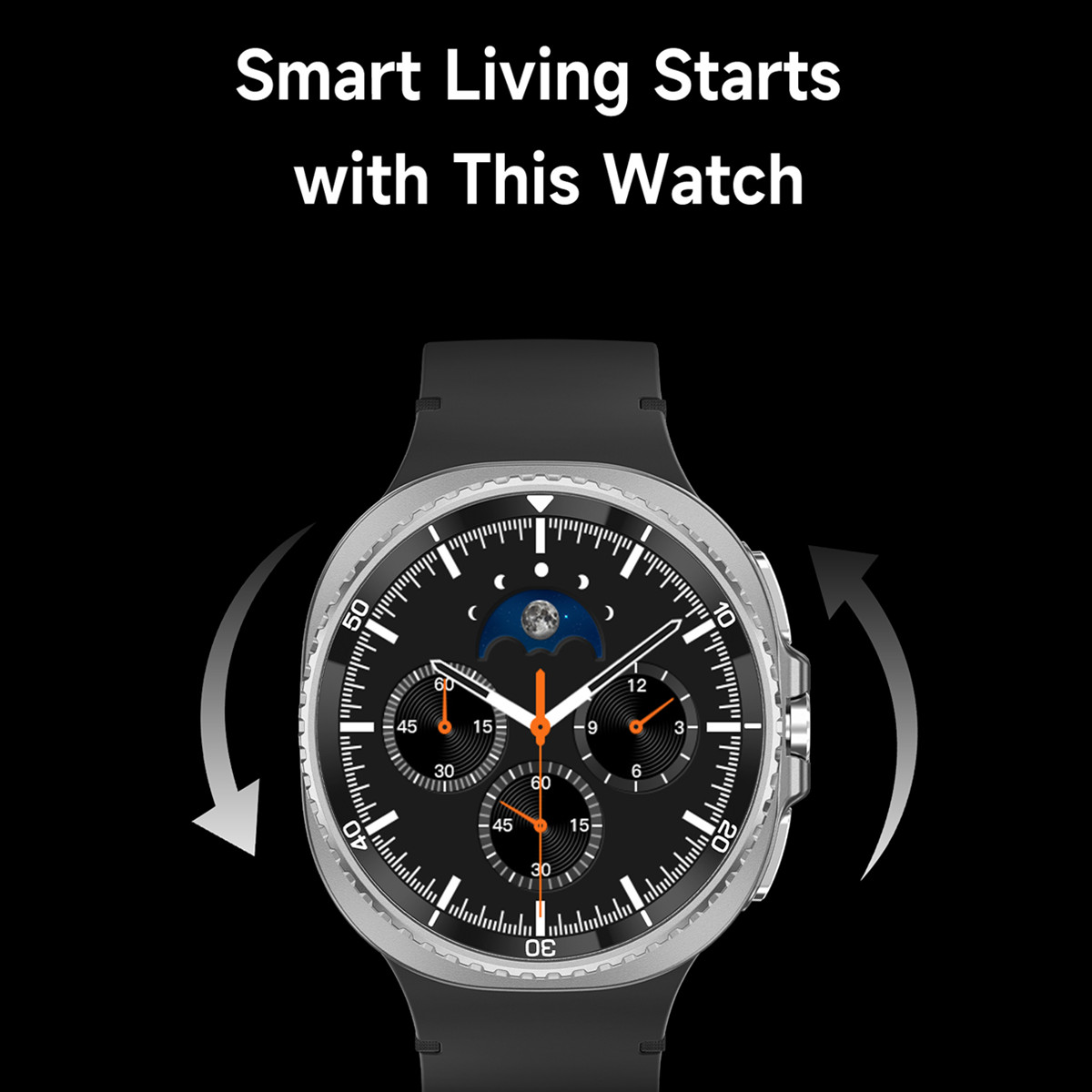 Smart Watch Man with Rotating  - Italian Jewelry Watches ulasan dan harga