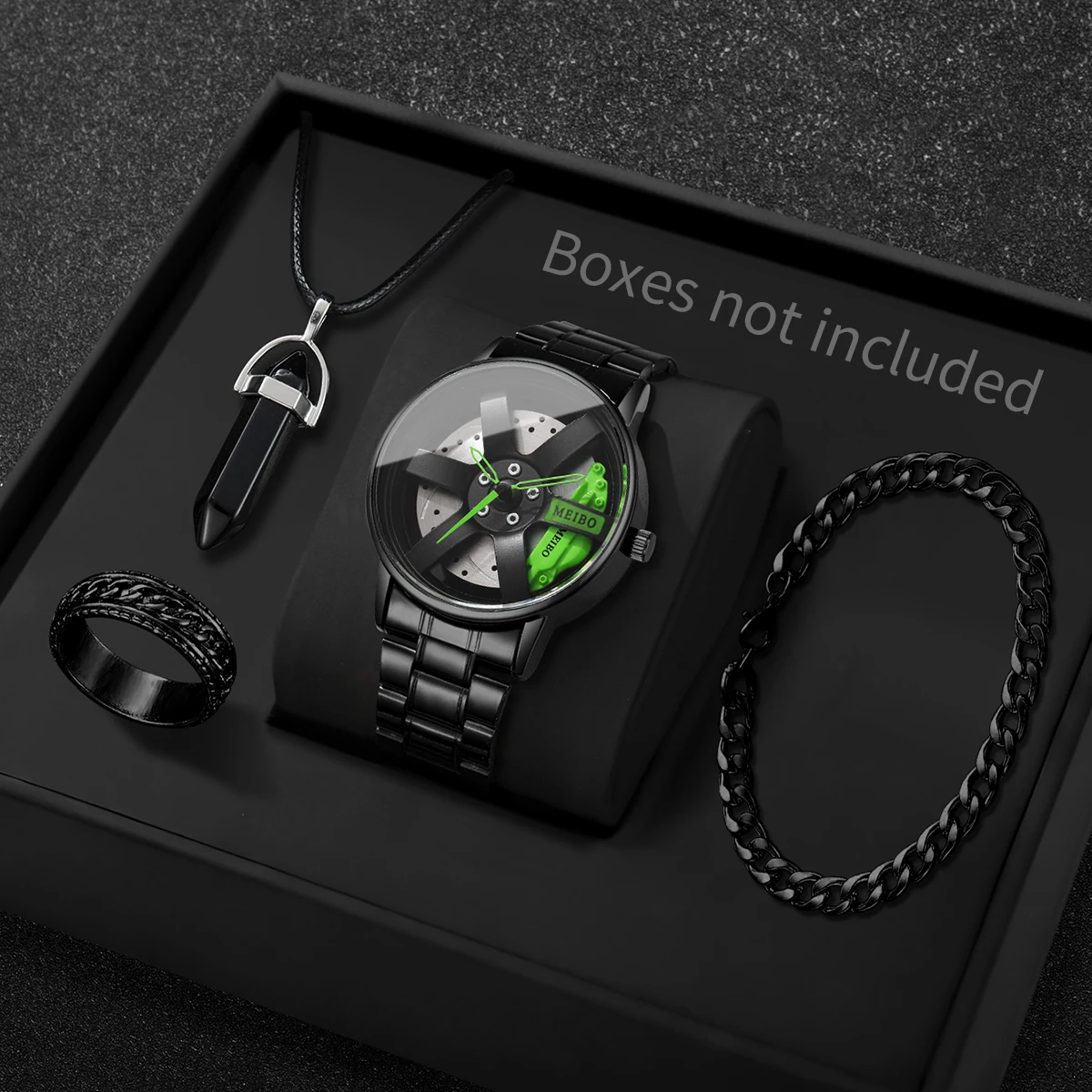 4PCS/Set Fashion 3d Car Wheel  - Jewelry Box Watches Bracelets ulasan dan harga