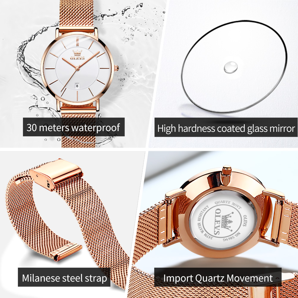 OLEVS Woman Watch 5869 Elegant - Jewelry For Watches ulasan dan harga