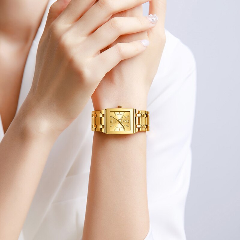 LiEBIG Luxury Golden Quartz Wr - Jewelry Style Watches ulasan dan harga