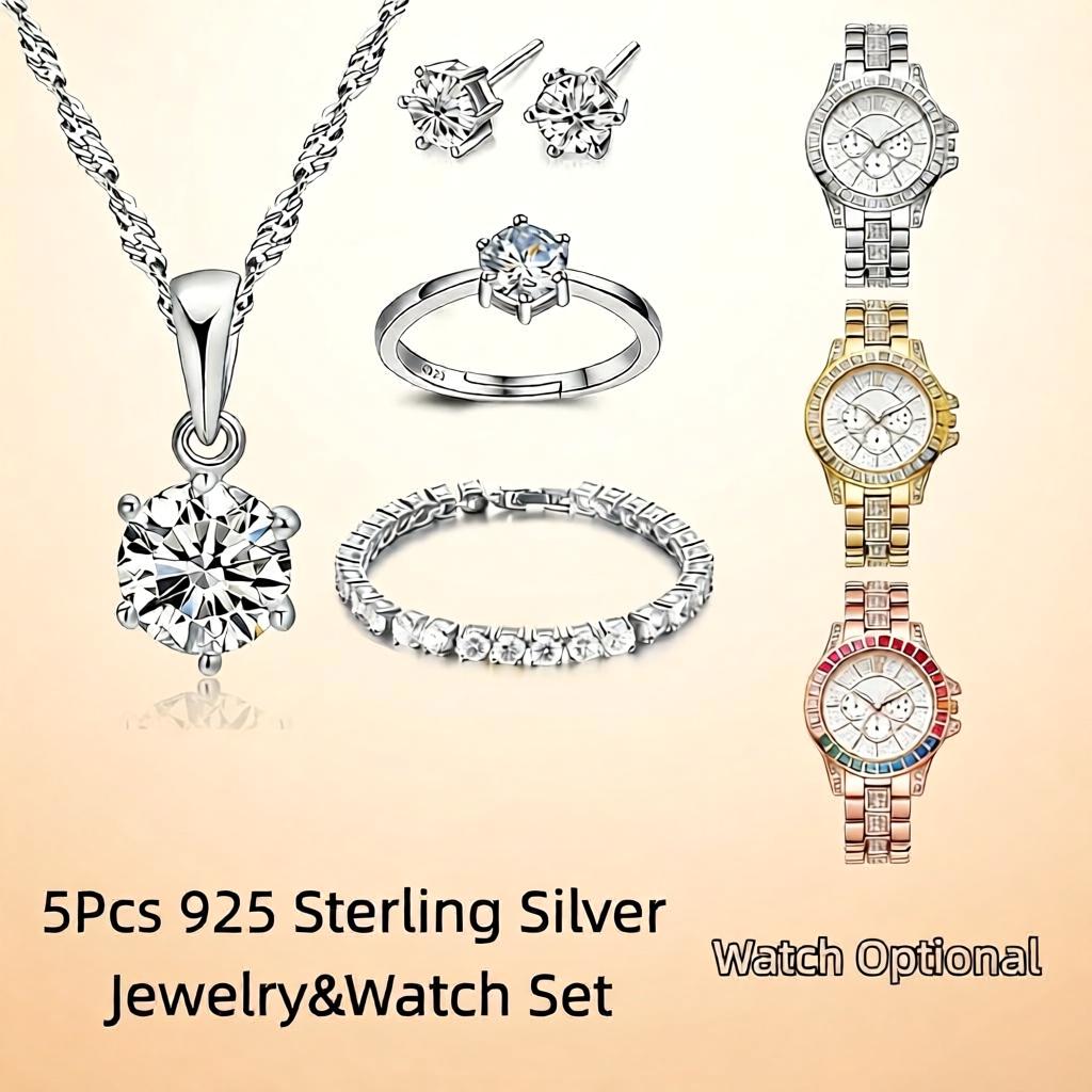 Exquisite 925 Sterling Silver  - Best Jewelry Watches For Women ulasan dan harga
