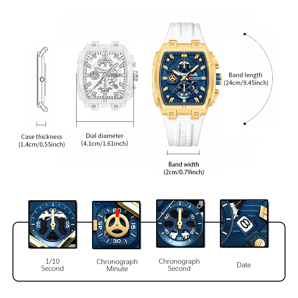 CURREN Luxury Vintage Watch fo - Jewelry Style Watches ulasan dan harga