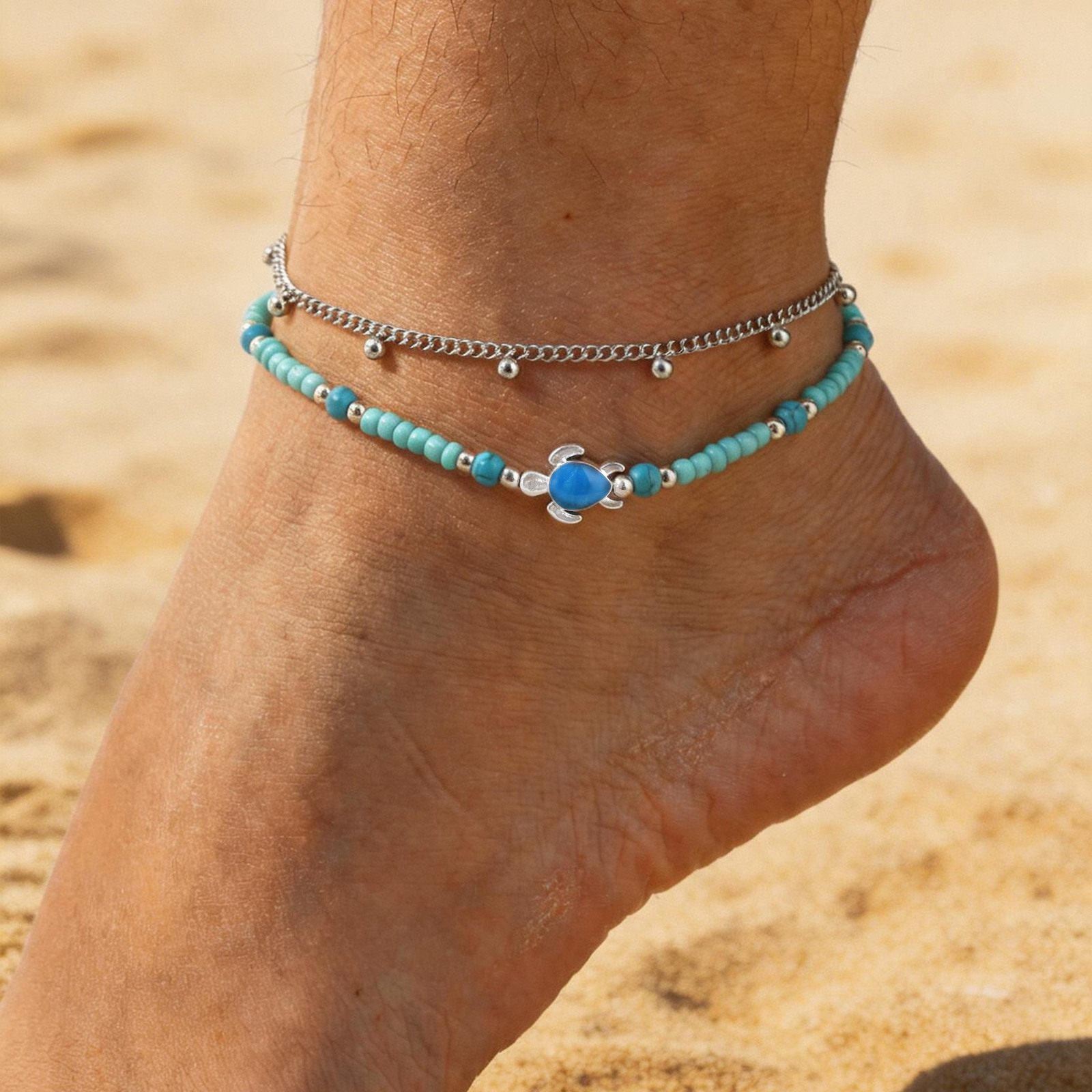 Anklet Set Stainless Steel Lay - Jc Jewelry & Watches ulasan dan harga