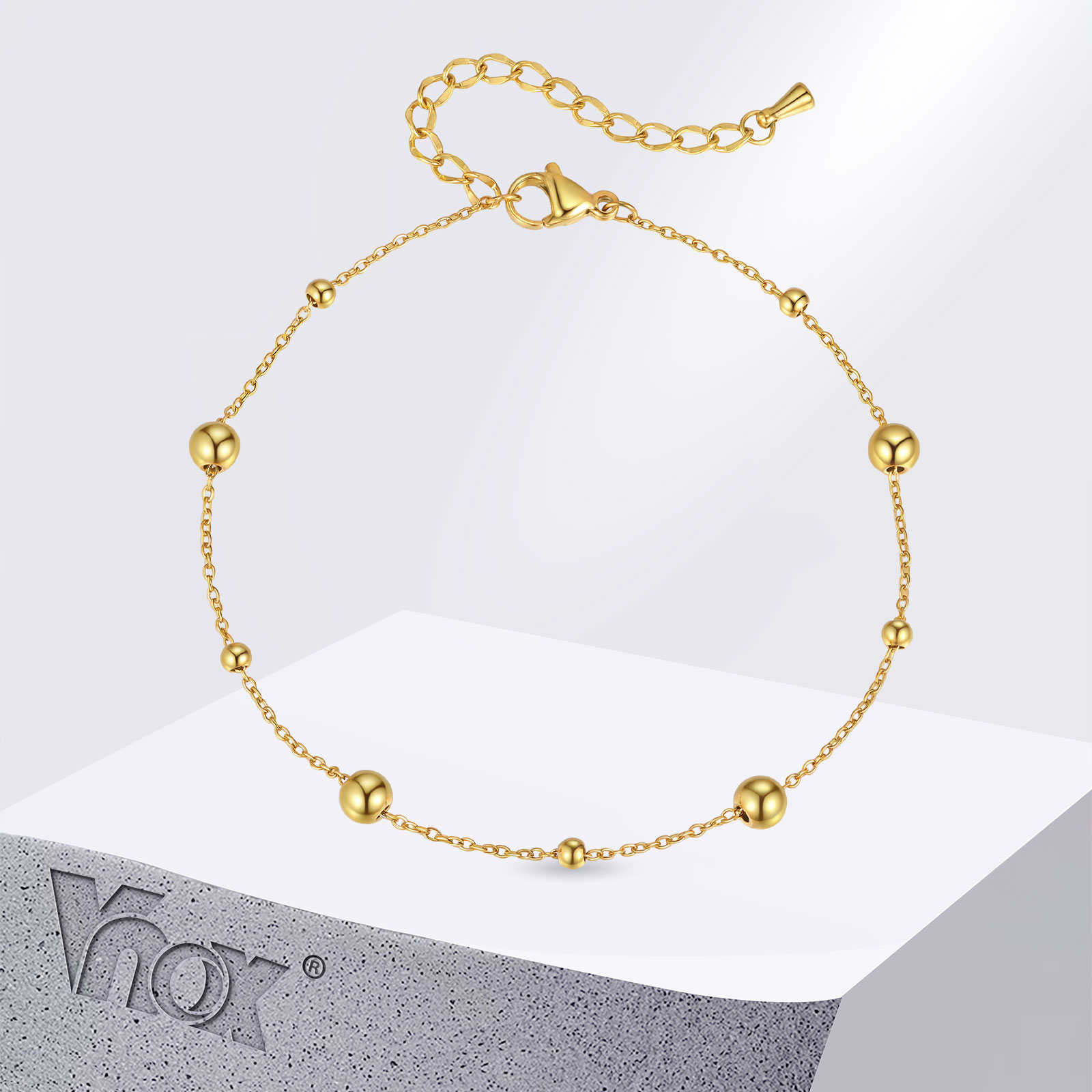 Vnox Stainless Steel Small Bea - Jc Jewelry & Watches ulasan dan harga