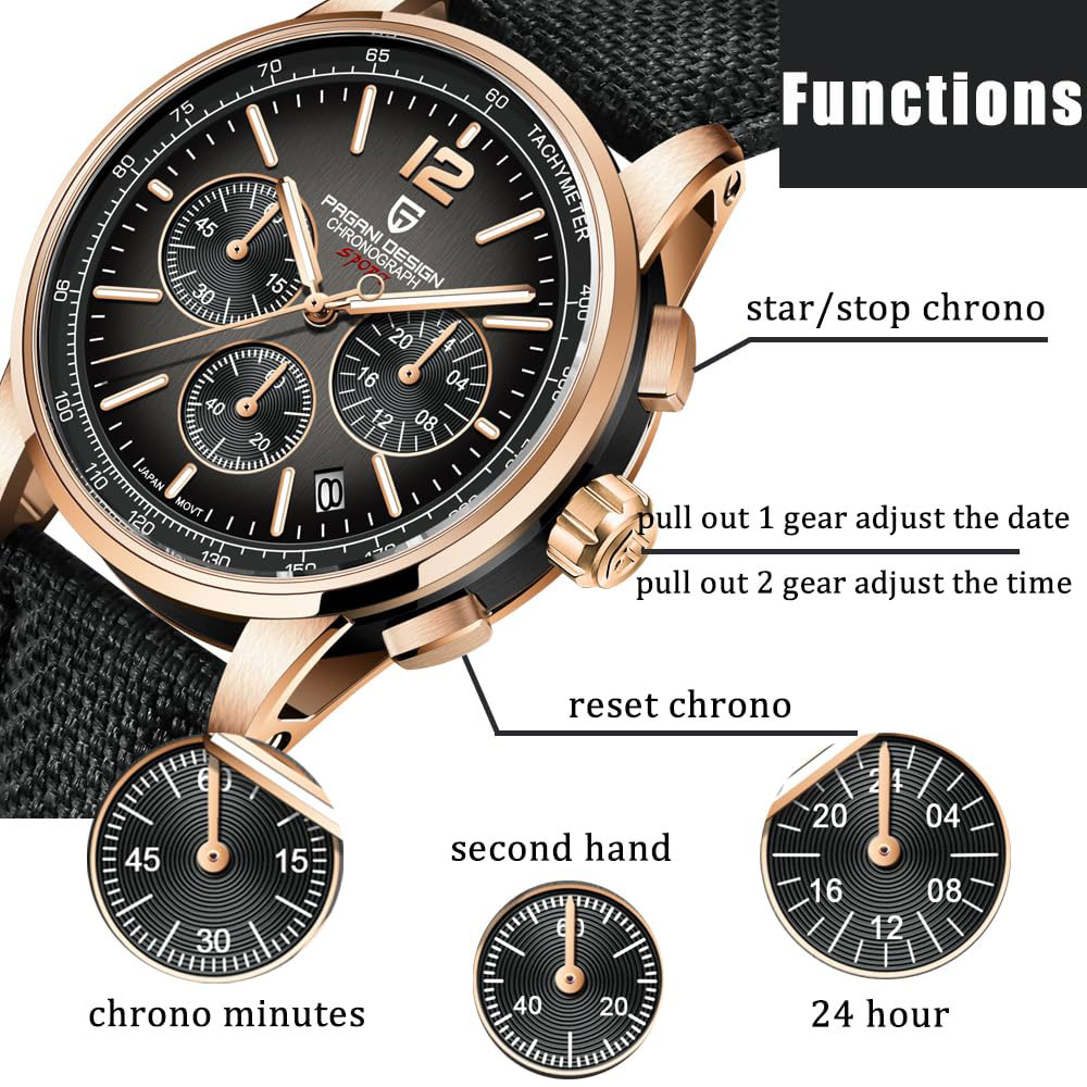 PAGANI DESIGN New Mens Watch 4 - Jewelry Style Watches ulasan dan harga