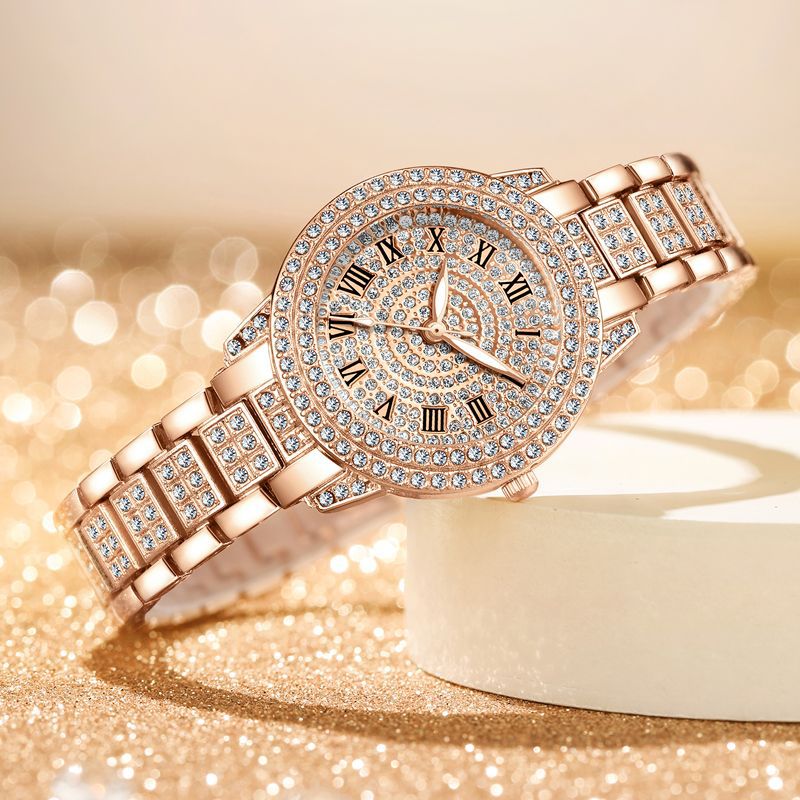 Diamond Roman Pattern Women Qu - Jewelry Watches For Kids ulasan dan harga