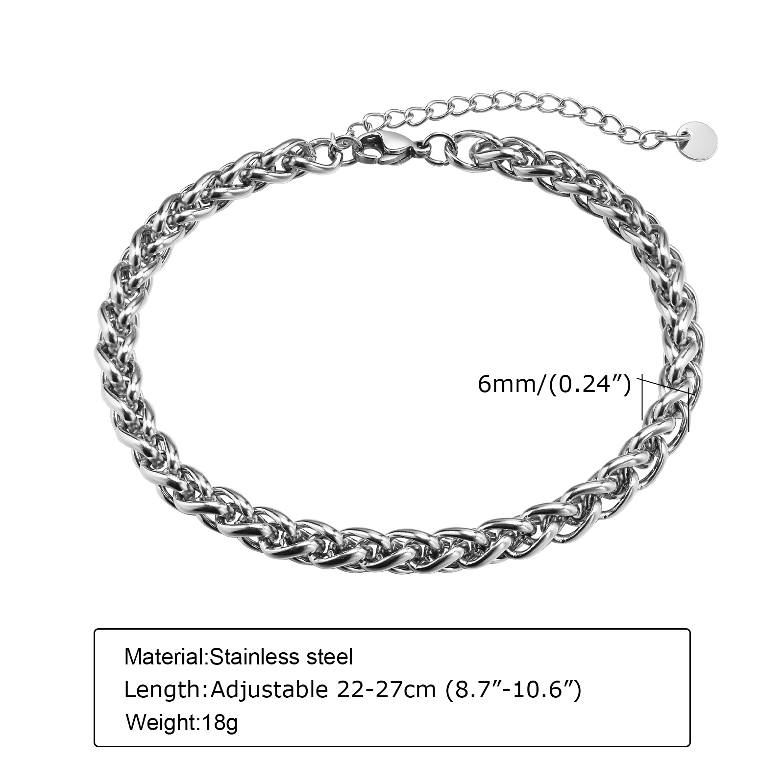 Vnox Cuban Chain Anklets for M - Jc Jewelry & Watches ulasan dan harga
