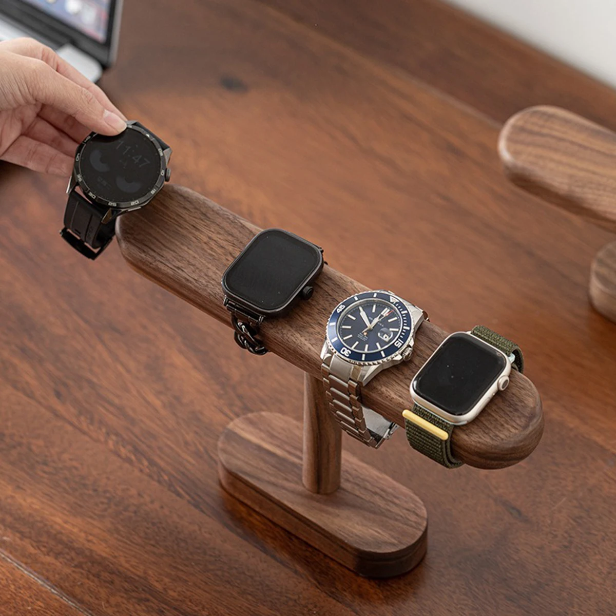 Walnut Wooden Jewelry Organize - Jewelry And Watches Exhibition ulasan dan harga