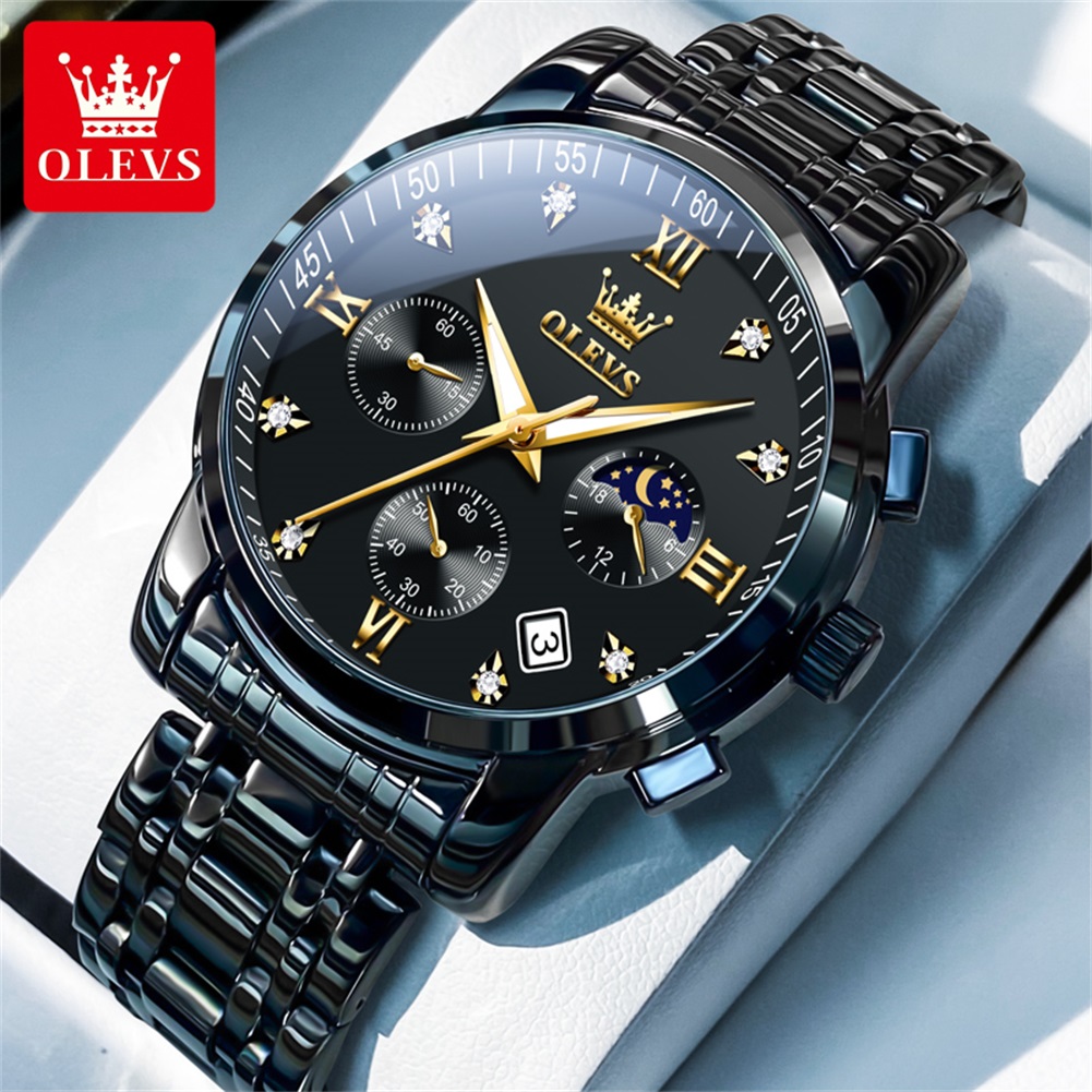 OLEVS Popular men's watches st - Jewelry Style Watches ulasan dan harga