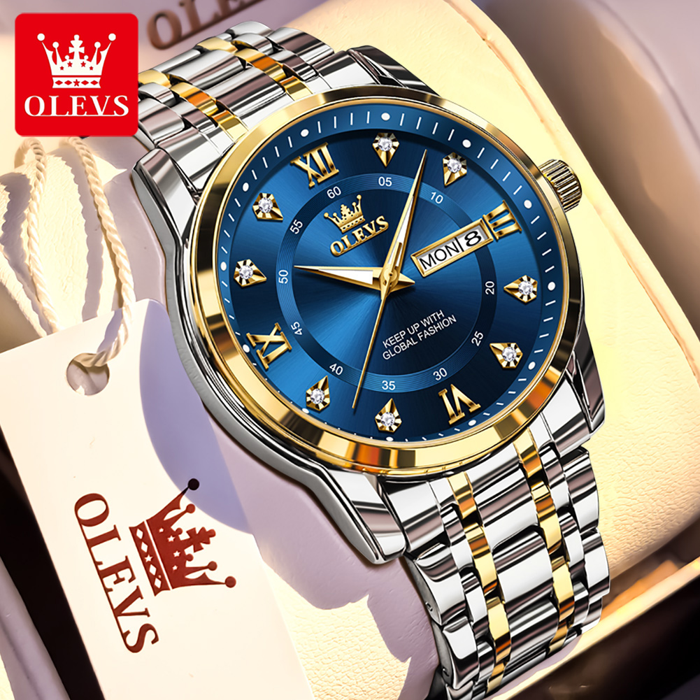 OLEVS Brand Fashion men's watc - Jewelry Style Watches ulasan dan harga