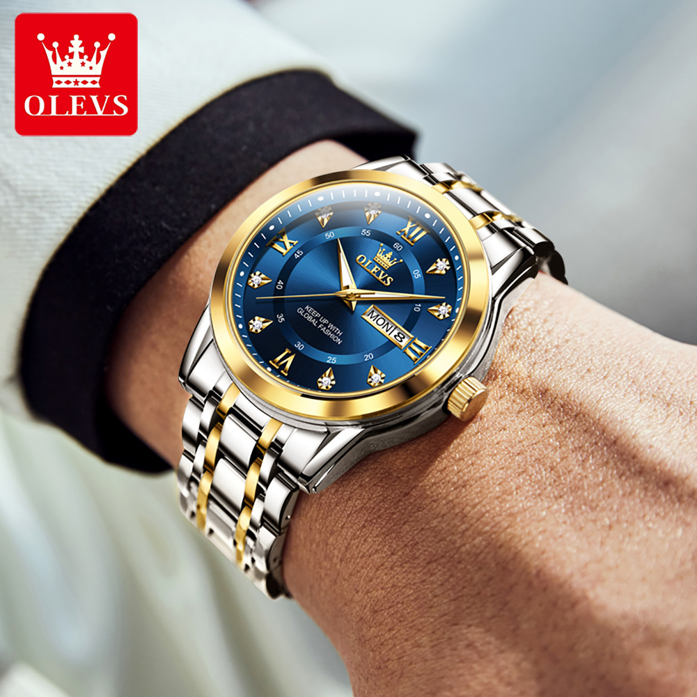 OLEVS Brand Fashion men's watc - Jewelry Style Watches ulasan dan harga