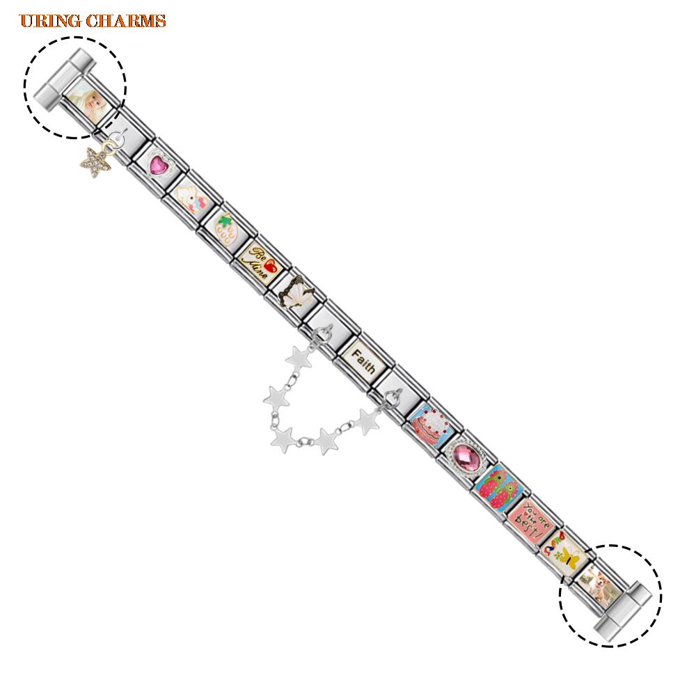 1 pair Picture Logo Customized - Italian Jewelry Watches ulasan dan harga