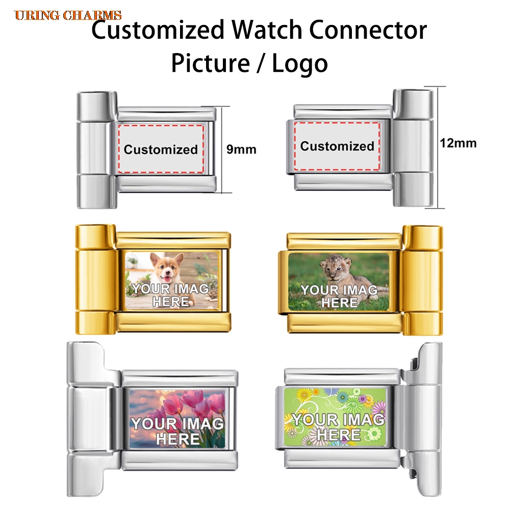 1 pair Picture Logo Customized - Italian Jewelry Watches ulasan dan harga