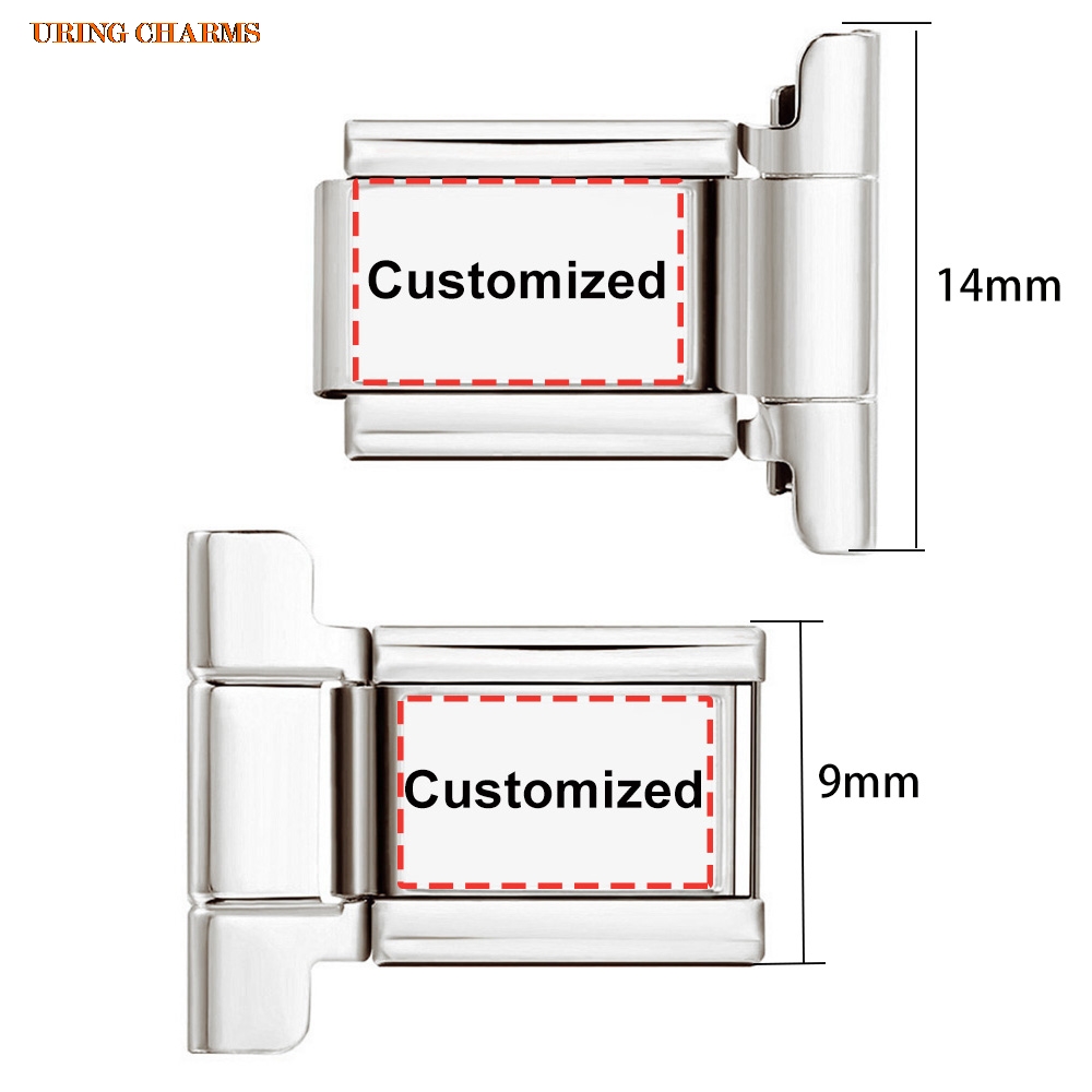 1 pair Picture Logo Customized - Italian Jewelry Watches ulasan dan harga