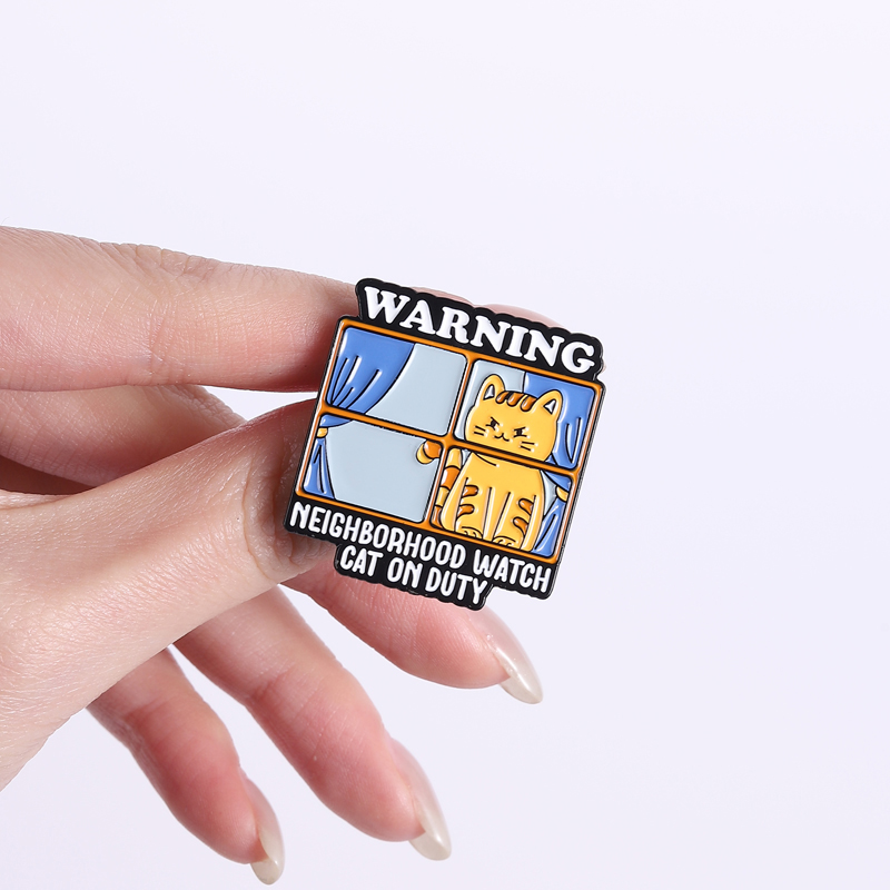 Orange Cat Fan Club Enamel Pin - Jewelry Watches For Kids ulasan dan harga