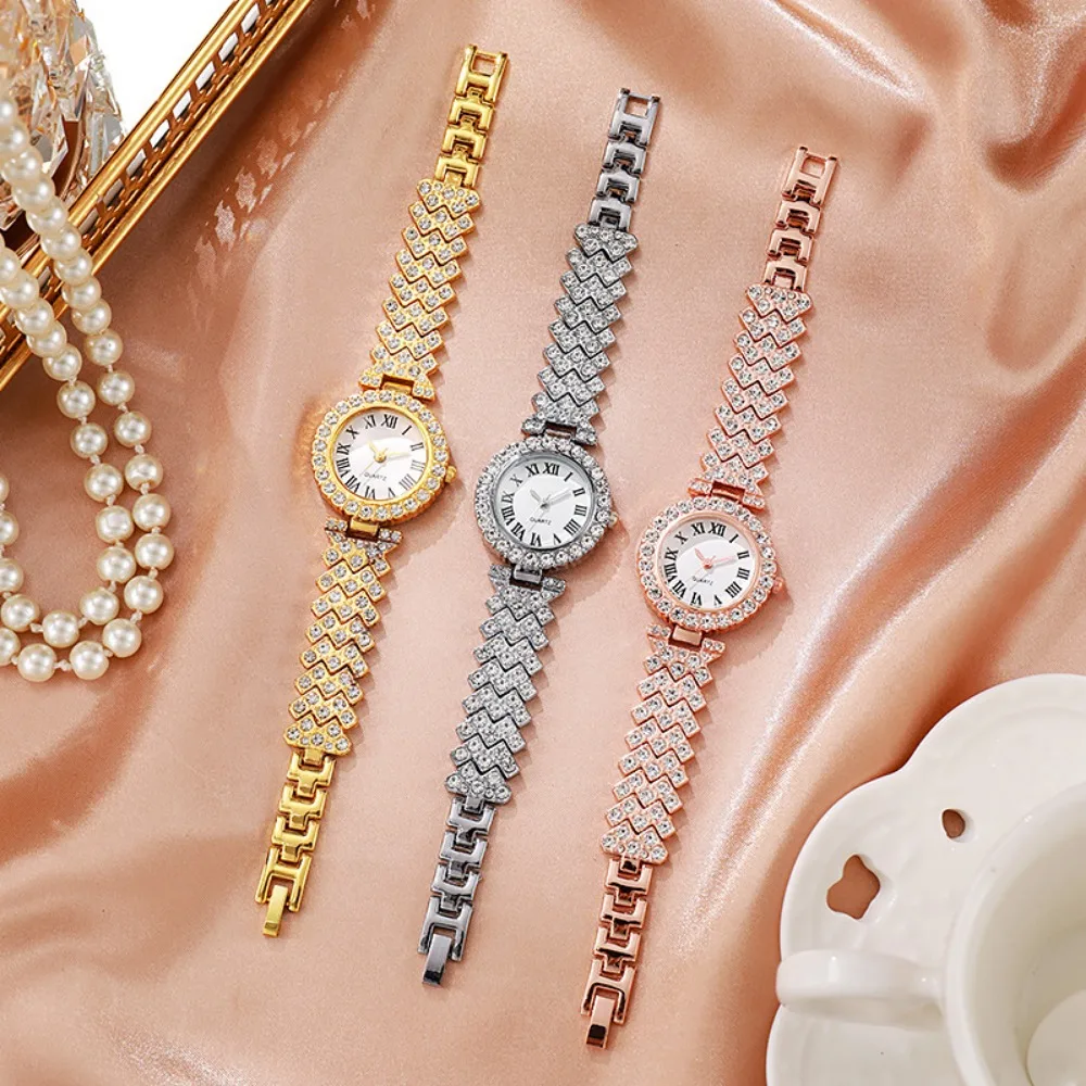 2026 5pcs Elegant Rhinestone W - Jewelry Box Watches Bracelets ulasan dan harga